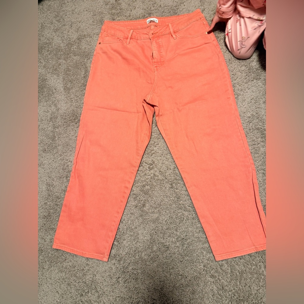 Ava & Viv Women's Straight Leg Coral Jeans - Picture 4 of 4